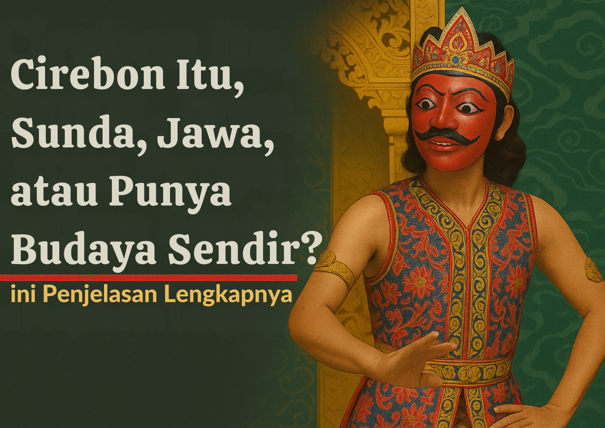 Cirebon Itu Sunda, Jawa, atau Punya Budaya Sendiri? Ini Penjelasan Lengkapnya