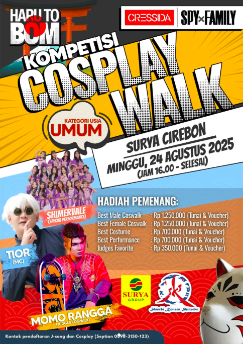 Kompetisi Cosplay Walk di Cirebon