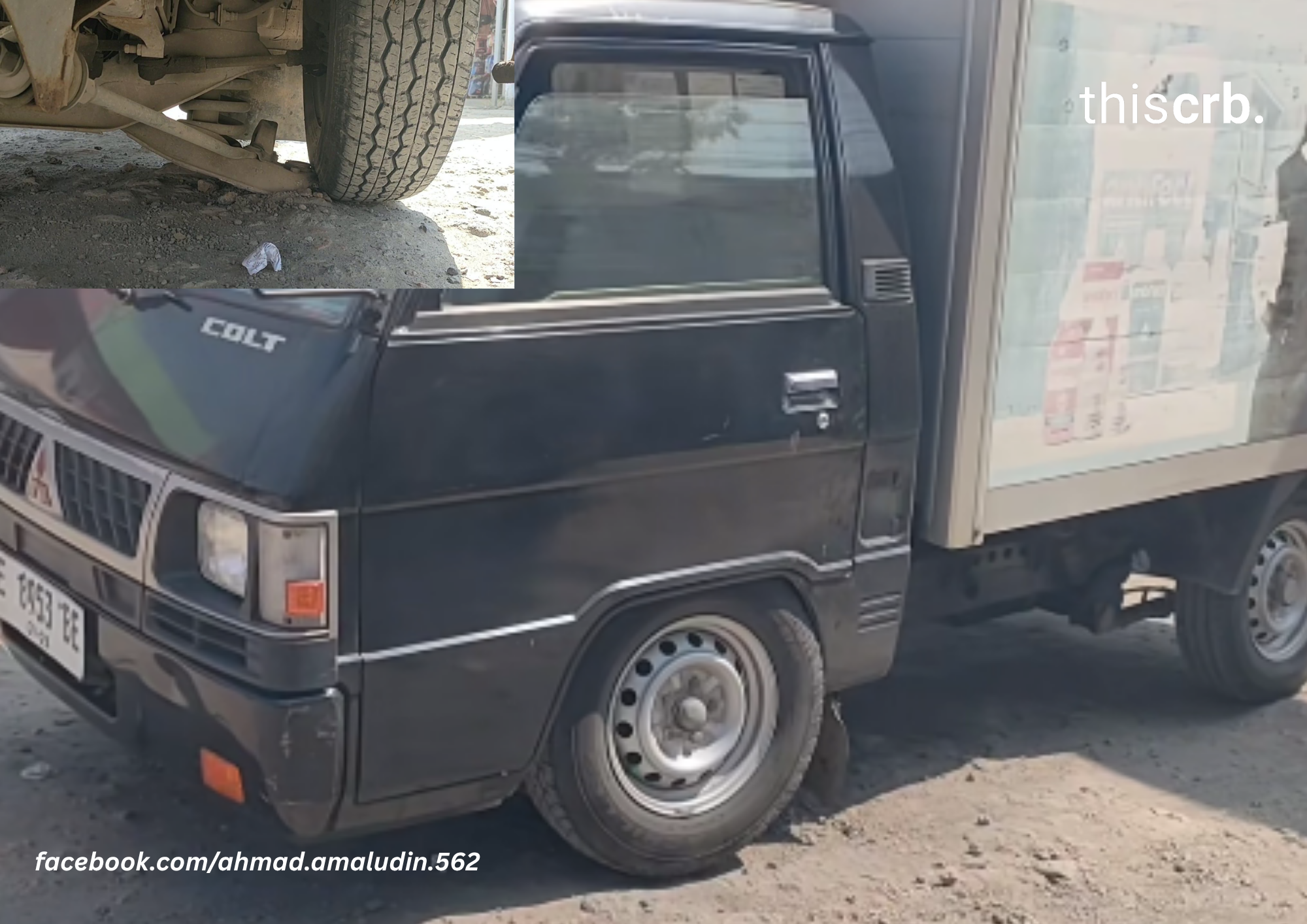As Roda Mobil Pengangkut Obat Patah Akibat Jalan Rusak di Gebang Cirebon