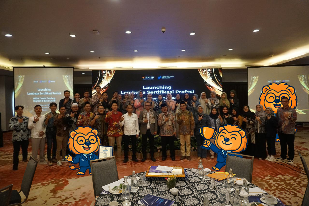 Gemma, Maskot LSP MSDM Talenta Gemilang Resmi di Launching, Simbol Cerdas Sertifikasi SDM Masa Kini