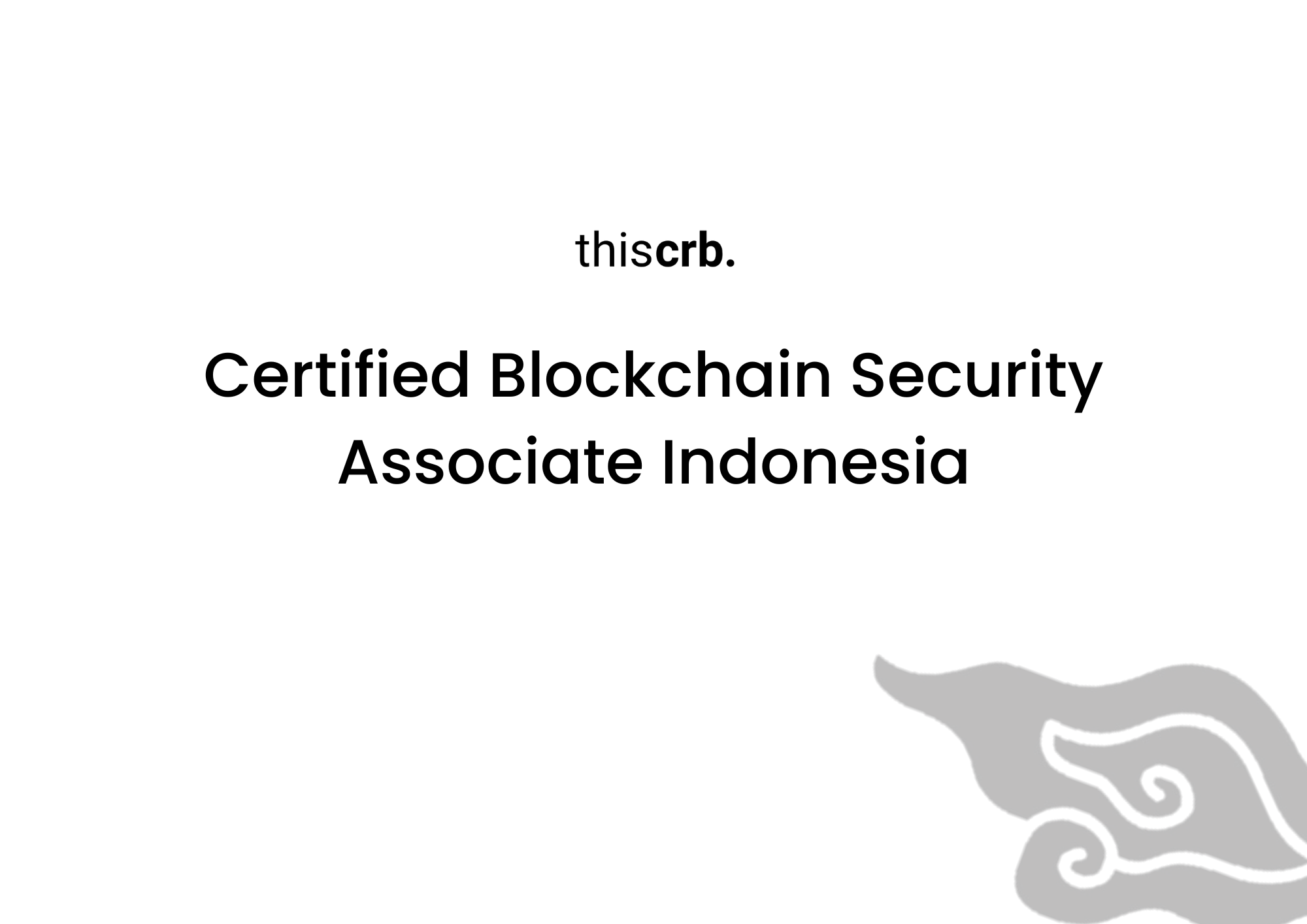 Certified Blockchain Security Associate Indonesia