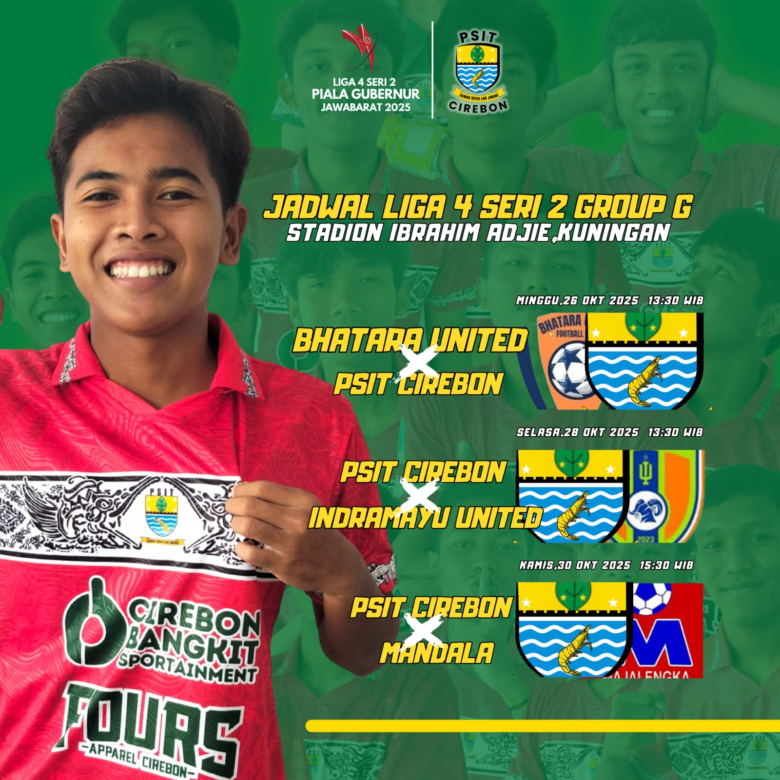 PSIT Cirebon Siap Berlaga di Liga 4 Jawa Barat 2025, Minta Dukungan Warga Kota Udang