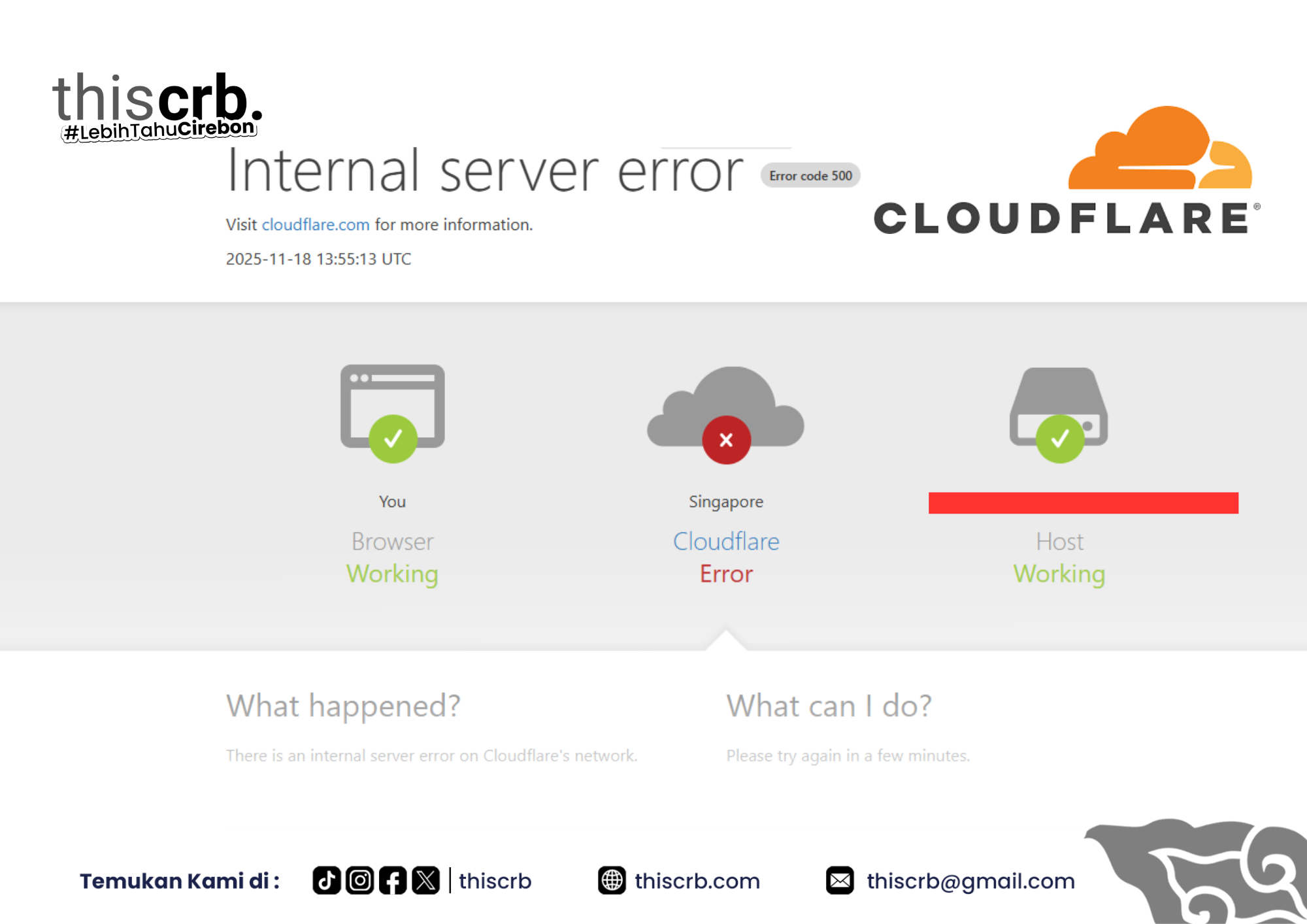 Cloudflare Alami Gangguan Global, Layanan Internet Dunia Sempat Lumpuh