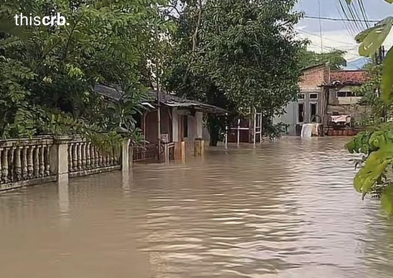 Pagi Ini, Beberapa Wilayah di Kecamatan Waled, Kabupaten Cirebon Terendam Banjir