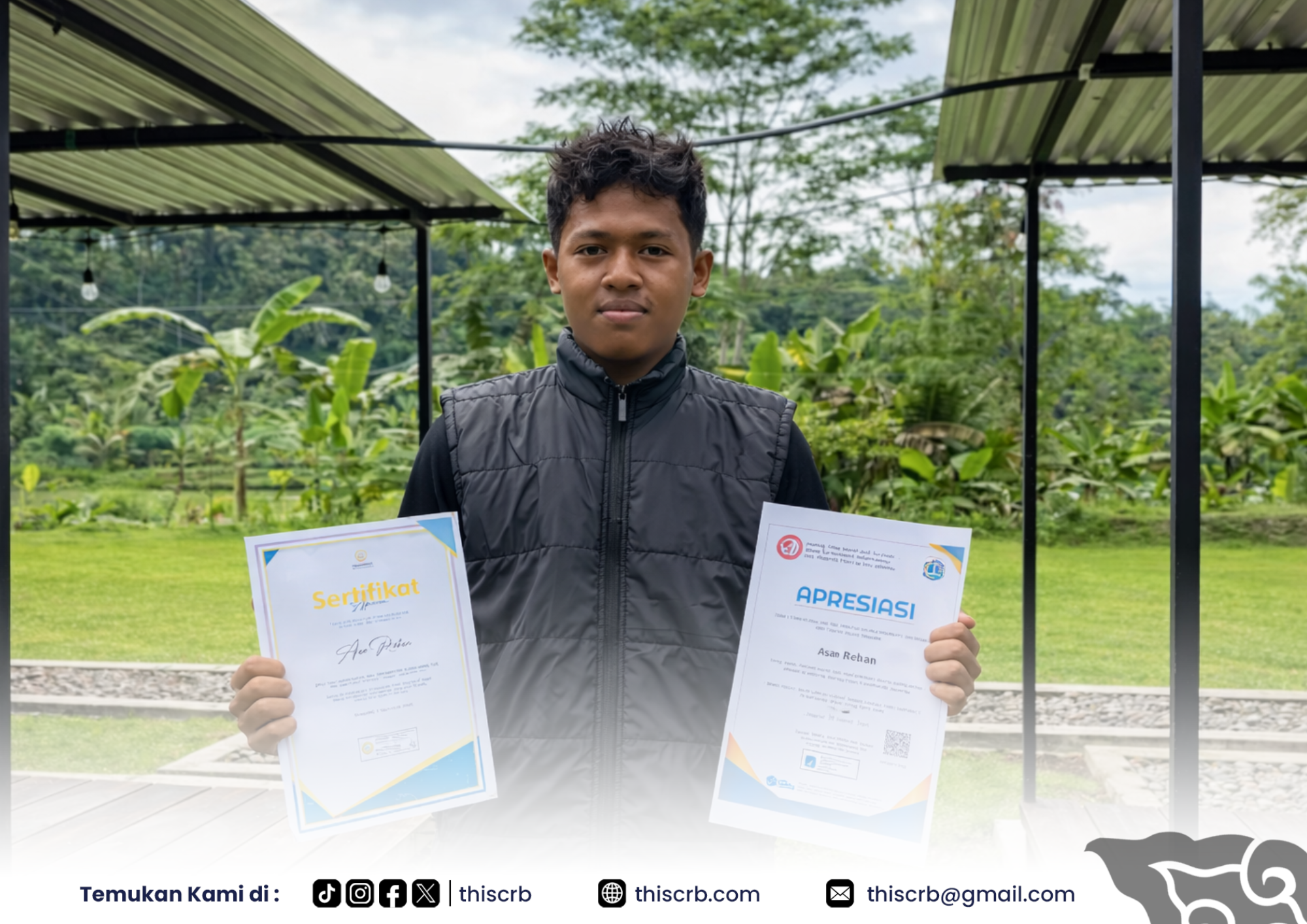 Aan Rehan, seorang pemuda asal Desa Tunjungmuli, Kecamatan Karangmoncol, Kabupaten Purbalingga, Jawa Tengah, mendapatkan apresiasi dari NASA